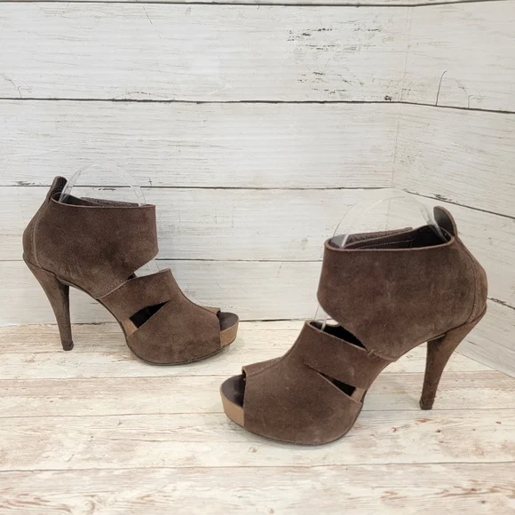 Pedro Garcia brown suede platform heels - Picture 6 of 13